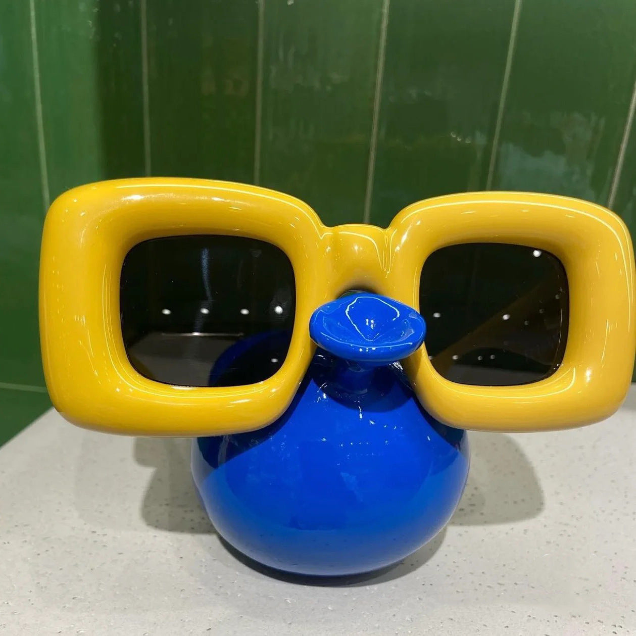 Wholesale Square Inflatable Candy Color PC Sunglasses
